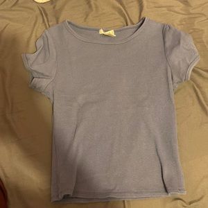 Blue crop top